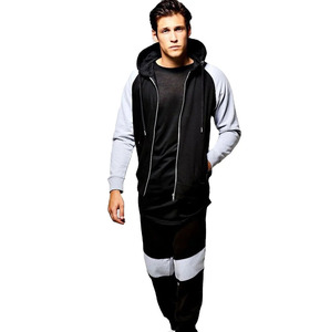 Ensemble de survêtement de sport pour la salle de sport et l'entraînement, sweat-shirts et pantalons de jogging, ensemble de survêtement à blocs de couleur, tenue personnalisée, survêtement d'hiver - Product Image 1