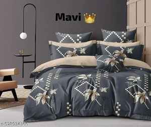 Ensemble de draps de lit 3 pièces en coton de qualité élégante Impression florale solide Style classique Confortable et idéal pour les cadeaux - Product Image 5