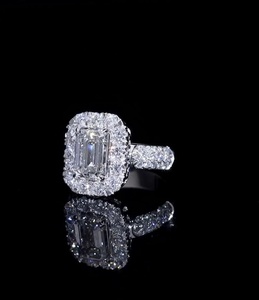 แหวนเพชรโมอิสซาไนต์ธรรมชาติ เงินสเตอร์ลิง ดีไซน์หรูหรา สง่างาม เหมาะสำหรับผู้หญิง สวมใส่ได้ทุกวัน ของขวัญงานแต่งงาน - Product Image 2