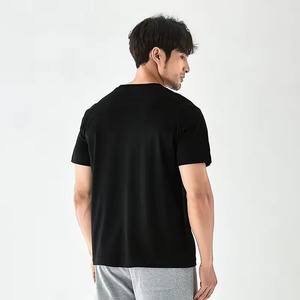 Verano logotipo personalizado uso diario básico algodón camisetas Premium algodón 200gsm Camiseta de algodón de grapa larga Camisetas - Product Image 5