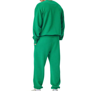 Conjunto de pantalones de chándal acampanados de alta calidad con logotipo personalizado 2025, conjunto de chándal deportivo, chándal de dos piezas para correr para hombre, Invierno - Product Image 5