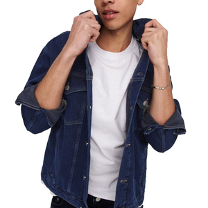 Veste en jean surdimensionnée pour hommes, respirante, saison hivernale, prix de gros bon marché, veste en jean grande taille pour homme avec taille OEM - Product Image 4