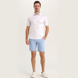 Camiseta de Golf Personalizada con Logotipo Sublimado, Tejido de Punto, Poliéster y Elastano, de Alto Rendimiento, Lujo y Calidad para Hombre - Product Image 4