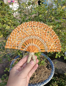 Abanico de algas marinas bellamente tejido para días de verano Bodas rústicas y acentos naturales para el hogar - Product Image 6