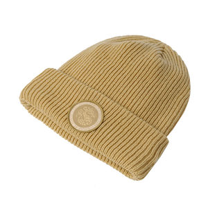 Gorro de mezcla de lana de Color degradado, gorros de punto estampados de piel sintética esponjosa, estilo de punto de Cable - Product Image 2