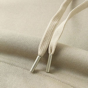 Haute qualité hommes 100% coton thermique polaire pull sweats Logo personnalisé imprimé Streetwear sweats à capuche en gros blanc - Product Image 6