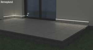 เรโนพลาสต์ ®   โปรไฟล์ฐานอะลูมิเนียมแบบ C LED, วัสดุปิดผิวฐาน, โปรไฟล์ฐาน, บัวเชิงผนัง, ระเบียง, บ้านสวน, พื้นระบายอากาศ - Product Image 4