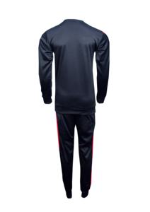 ชุดวอร์มผู้ชาย ชุดวอร์มผู้ชายและผู้หญิง สกรีนโลโก้ได้ ชุดวอร์มสีดำแบบยูนิเซ็กซ์ ชุดกีฬาสองชิ้น ชุดออกกำลังกาย รับผลิตแบบ OEM ODM ขายส่ง ชุดออกกำลังกาย - Product Image 3