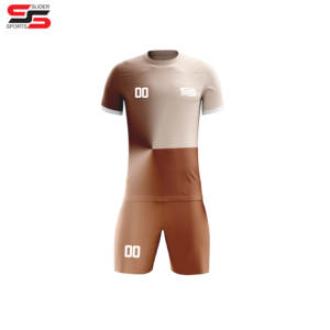 Fabricantes Kids Club Sports Jersey Poliéster Calidad Sublimación Uniformes de fútbol Rojo Negro Blanco Kits de fútbol juvenil - Product Image 3