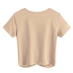 T-shirts décontractés 2025 pour femmes au meilleur prix pas cher T-shirt pour femmes avec logo personnalisé en gros - Product Image 6