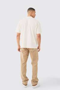 เสื้อยืดลายนกพิราบสำหรับผู้ชายทรงโอเวอร์ไซส์ระบายอากาศได้ดีแห้งเร็ว - Product Image 3