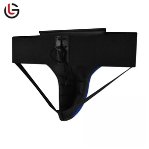 High Quality Sports <b>Groin</b> <b>Protector</b> Leather-made Guard for Boxing Karate Fighting genuine leather with Foam Sports Protection - Product Image 4