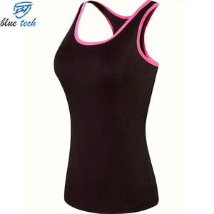 Camisetas de Yoga Personalizables para Mujer, Corte Regular, Sin Mangas, Transpirables, Elásticas, para Gimnasio, Entrenamiento, Fitness, Diseño de Logotipo Personalizado, OEM - Product Image 6