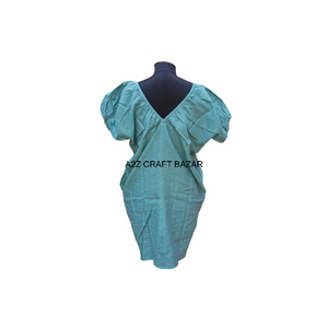 มินิเดรสลำลองผ้าคอตตอนคอวีมีกระดุมพิมพ์ลายดอกไม้ใส่สบายใส่ไปทะเลใส่ไปปาร์ตี้ใช้ในชีวิตประจำวันแบบเรียบง่าย - Product Image 6