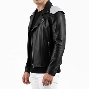 Chaqueta de Cuero para Motocicleta de Hombre, Elegante y de Alta Calidad, para Invierno, con Cierre y Logotipo Frontal - Product Image 2