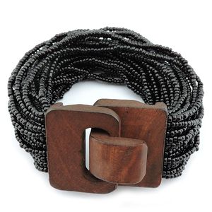 ชุดกำไลไม้รูปหัวใจทรงกลมสำหรับผู้หญิงทันสมัยทันสมัยของขวัญศิลปะสถานที่อินเดีย - Product Image 5