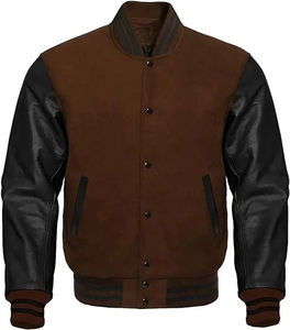 Chaqueta Universitaria de Béisbol Personalizada OEM con Mangas de Cuero, Ropa Perfecta para la Temporada de Invierno - Product Image 5