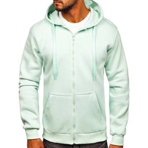 Men High Quality 380GM Winter Solid Zip up Hoodie - Product Image 3