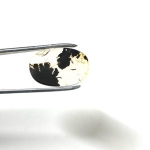 Igi หินควอทซ์ทรงรี/ลูกแพร์สีขาว/น้ำตาลดอกไม้โค้งมน8มม. ได้รับการรับรอง - Product Image 1