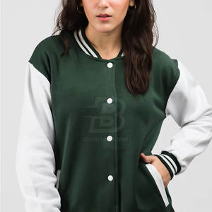 Top prix femmes Letterman veste haute qualité veste d'hiver 100% coton fait femmes Letterman veste pour femmes - Product Image 5