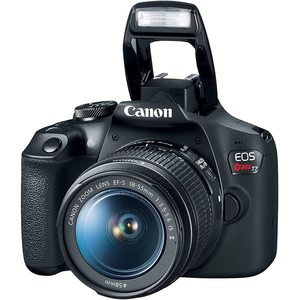 Renewed Professional DSLR <b>Camera</b> 18-55mm Lens 4K Monitor Pro Headphones Microphone 2 X 64GB Memory Card Photo Software Tripod - Product Image 1