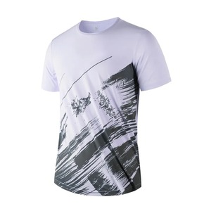 Camiseta informal de manga corta 2025 para hombre, camiseta transpirable de secado rápido que absorbe la humedad, estampado gráfico para deportes al aire libre de verano - Product Image 2