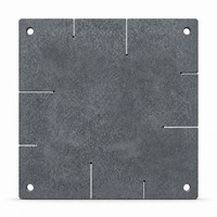 Plaque carrée à fentes emboîtable en carbure de silicium pour meubles de four réfractaire, avec trous de montage, pour soudage et découpe en four céramique