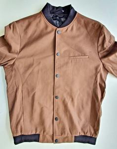 Meilleure vente de veste universitaire côtelée personnalisée, veste universitaire confortable en tissu doux inspiré du canapé avec bordure côtelée pour hommes - Product Image 3