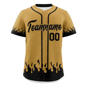 Uniformes Deportivos Transpirables de Diseño Personalizado, Camisetas de Béisbol de Talla Grande, Sublimación al por Mayor, Uniformes con Botones - Product Image 5