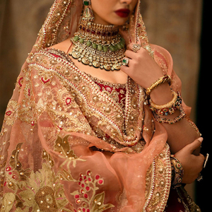 결혼식을위한 신부 원피스 대한 파키스탄 신부 디자이너 Lehenga에 대한 신부 무거운 Lehenga 원피스 - Product Image 5