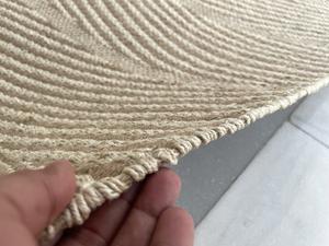 Tapis indien moderne en jute au design chevron Tapis jacquard tissé à plat durable fabriqué à la machine à des fins multiples Prix d'usine Ensemble de maison - Product Image 5