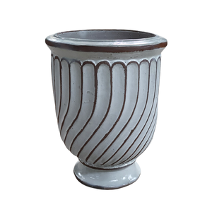 Pots d'intérieur d'extérieur en glaçure blanche 100% faits à la main Style vintage et rétro unique Vente directe de l'usine du Vietnam Matériau céramique - Product Image 1