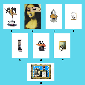Impresiones artísticas, postales artísticas de 15x10 cm - Collage sarcástico - Product Image 1