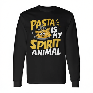 Camiseta de manga larga con diseño de Pasta Is My Spirit Animal, diseño Pasta Party - Product Image 2