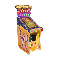 Machine de jeu d'arcade électronique pour enfants, monstre de bonbons, avec musique LED, 1-2 joueurs, garantie 1 an