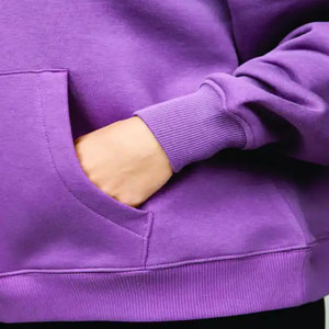 2024 surdimensionné Slouchy Fit 80% coton 20% Polyester linéaire surdimensionné capuche prune sweat à capuche pour femme - Product Image 5