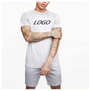 OEM Custom logo Men T-shirt Wholesale High Quality Fitness Gym Athletic T-shirt Cotton Breathable Custom T-shirts for Men - Product Image 1