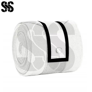 Bandages de compression en polaire pour la protection des jambes des chevaux, couleur personnalisée, haute qualité, avec fermeture à crochets et boucles, respirants, pour l'équitation - Product Image 3