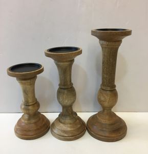 Porte-bougie en bois fait main de style vintage avec logo personnalisé pour événements spéciaux, décoration intérieure, Noël - Prix Inde - Product Image 2