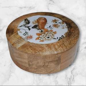 Casserole en bois massif de qualité supérieure artisanale de haute qualité pour casserole Roti pour cuisine avec couvercle - Product Image 1