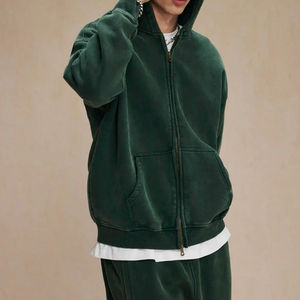 Survêtements délavés à l'acide Survêtement délavé à fermeture éclair complète pour hommes 2025 Ensembles de pantalons de survêtement à capuche de haute qualité Survêtement délavé à l'acide - Product Image 5