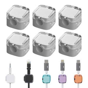 Detachable Plastic Magnetic <b>Cable</b> Management Clips - Product Image 1