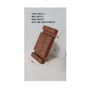 Support mobile fait main en bois de manguier de forme carrée tendance support mobile en bois pour la vaisselle promotionnelle - Product Image 3