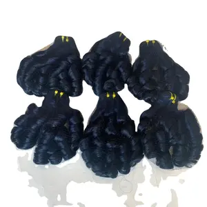 Ike NAM Welf ekstensi rambut manusia virgin mentah ditarik ganda kualitas terbaik ombre ungu berwarna dari perusahaan di Vietnam