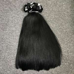 Extensiones de cabello Remy vietnamita súper doble dibujado Extensiones de cabello humano natural recto excelente valor Extensiones de cabello humano crudo de alta calidad - Product Image 5