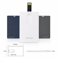 Clé USB Carte de Crédit Personnalisée avec Logo, Clé USB Mince en Forme de Carte de Visite, Impression Couleur, Cadeau Promotionnel d'Entreprise pour Offrir en Promotion