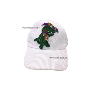 Gorra de camionero con cuentas de algodón hecha a mano al por mayor, gorra unisex de diseño de alta calidad, se puede hacer cualquier logotipo - Product Image 2