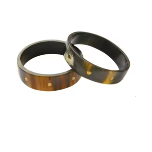 Brazalete de cuerno natural para hombres y mujeres, joyería de cuerno, brazalete, joyería, hermoso brazalete de artesanía de media luna - Product Image 1