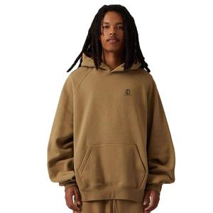 380 GSM poids lourd coton polaire hommes à capuche Logo personnalisé sans chaîne à capuche Streetwear surdimensionné hommes à capuche - Product Image 2