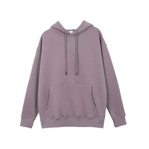 Sudaderas y sudaderas para mujer 340G Sudadera con capucha impresa personalizada de peso pesado con diseño frontal de insignia - Product Image 5